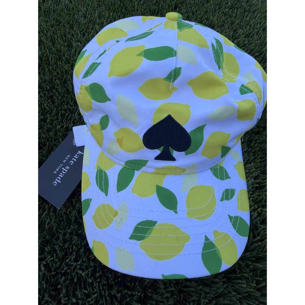 Kate Spade New York Lemon Toss Baseball Cap Hat New! 🍋